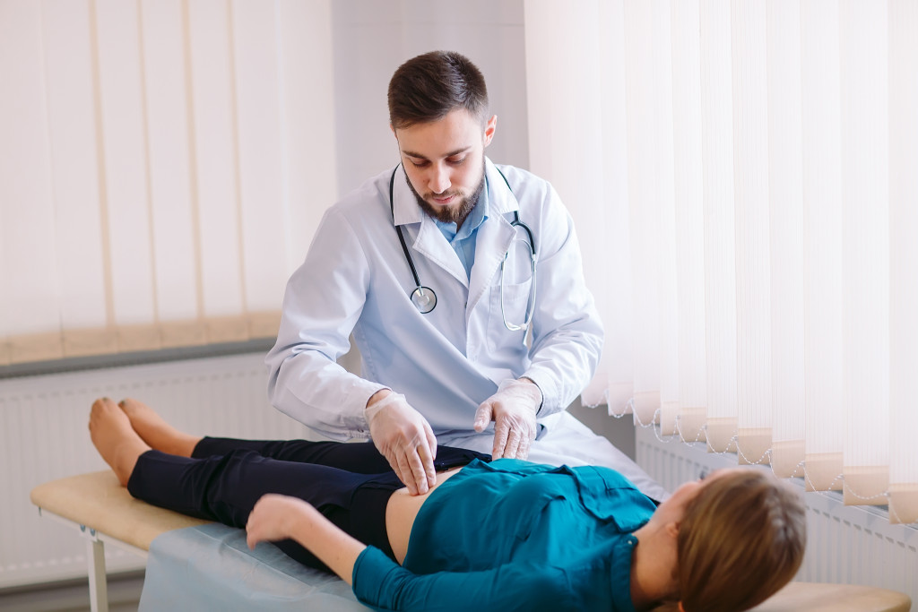 doctor with patient