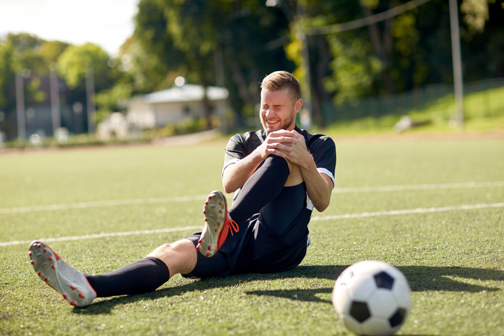 football athlete injury