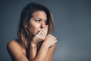 woman crying