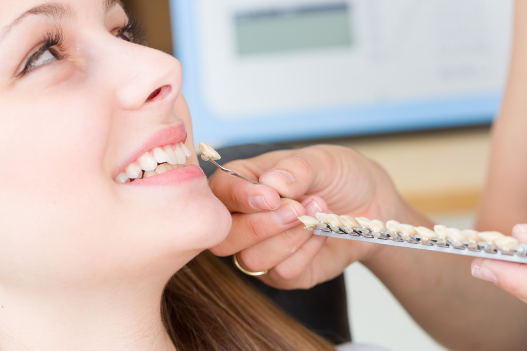 woman with a dentist