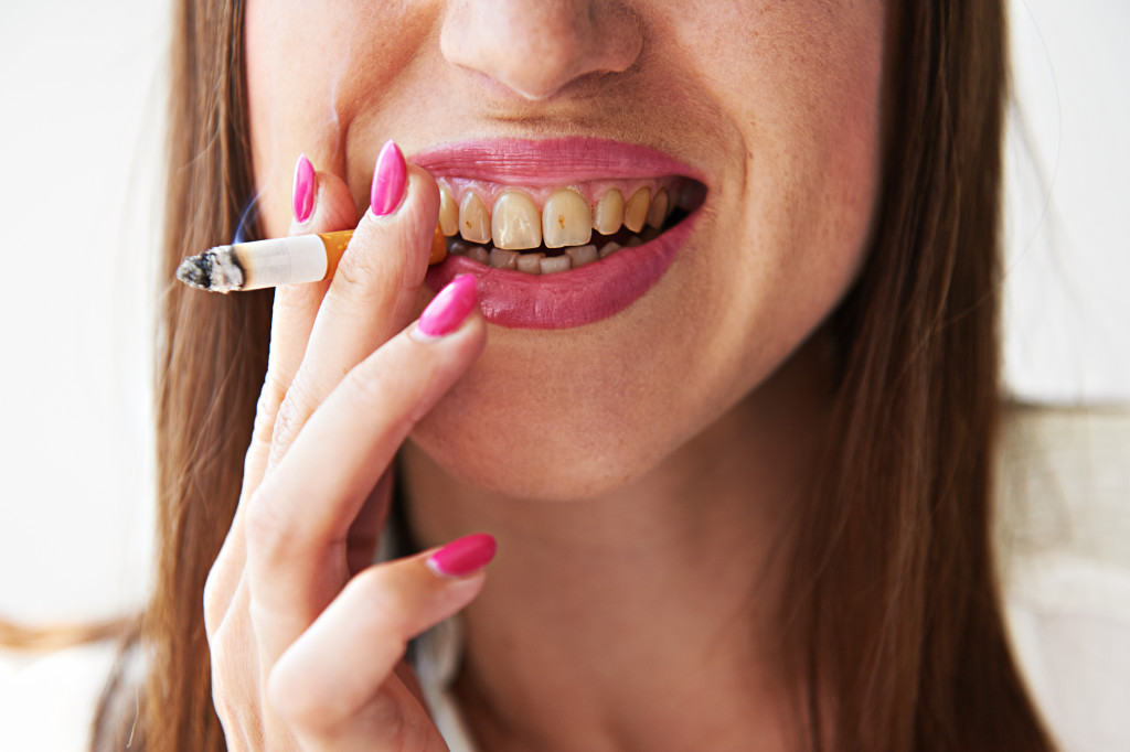 lady with cigarette