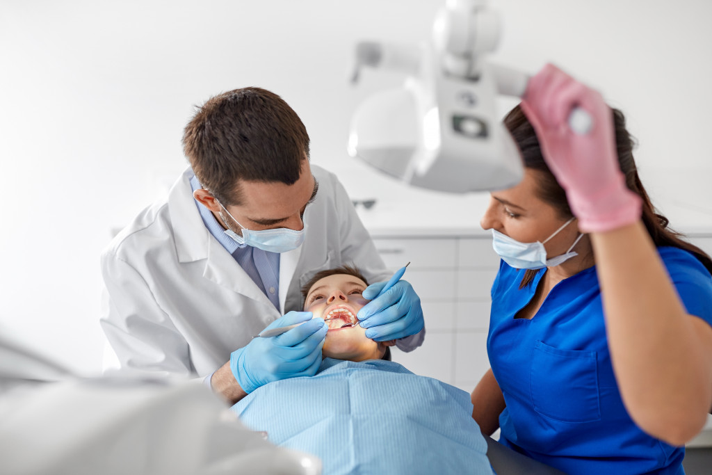 Visiting the dentist